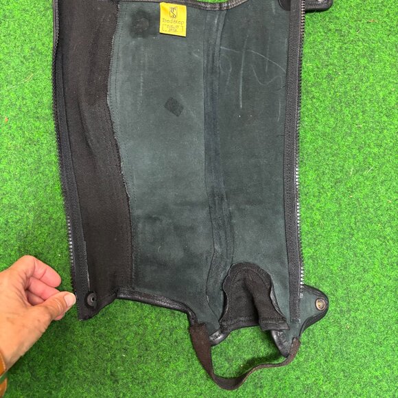 Tredstep Half Chaps. Size C15/L17 38/44 Dark Brown Leather - Picture 3 of 6
